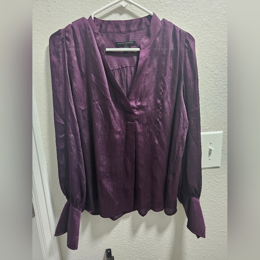 Banana Republic Deep Purple Blouse